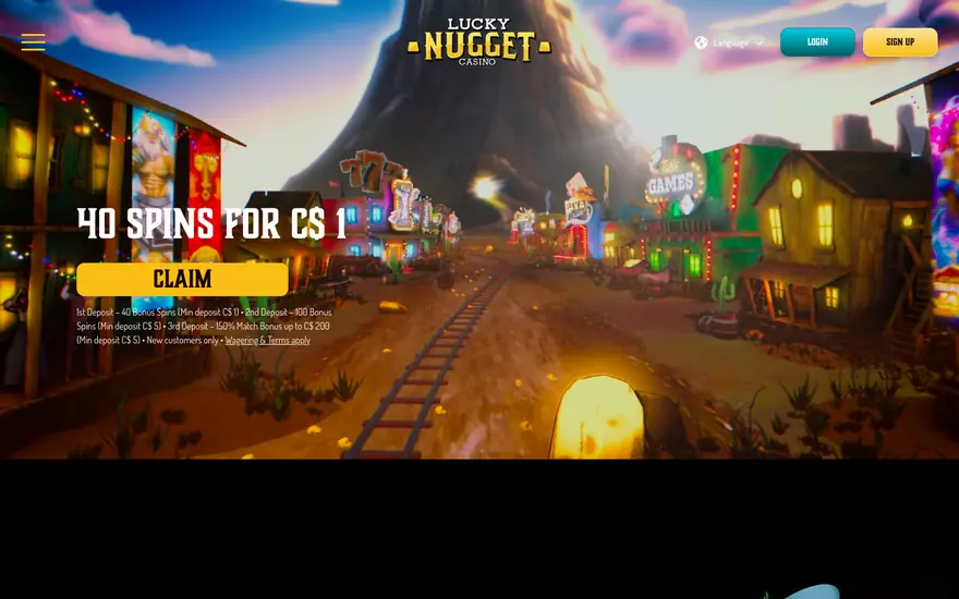 Lucky Nugget casino lobby